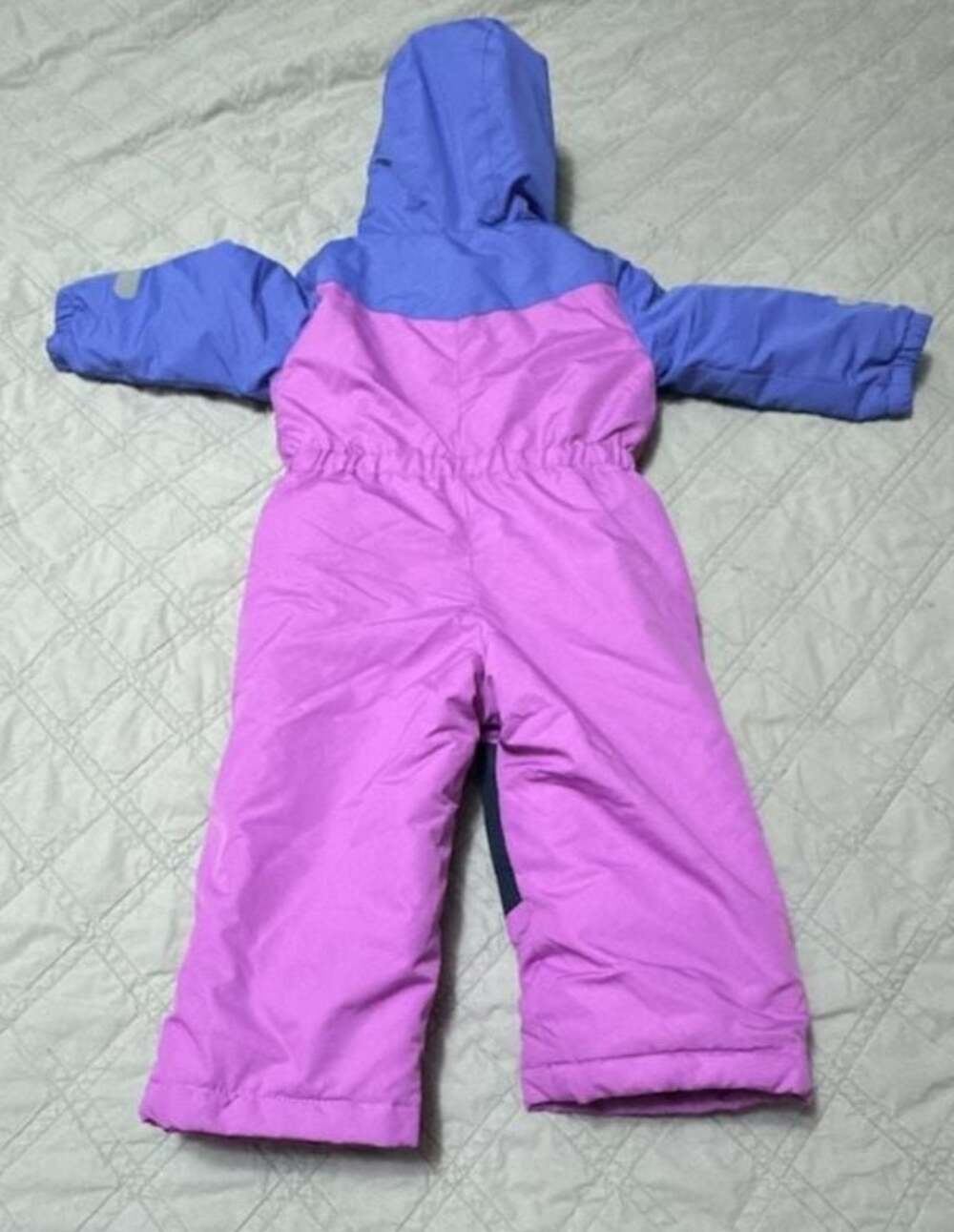 Swiss Tech Toddler Girls Purple Colorblock Hooded Insulated Snowsuit Size 2T - Picture 4 of 4